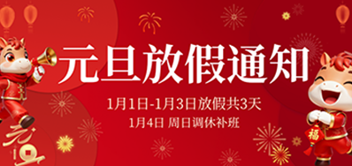 喜迎元旦丨NG官网2026年元旦放假通知